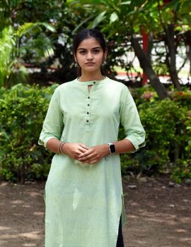 Green Khadi Kurti