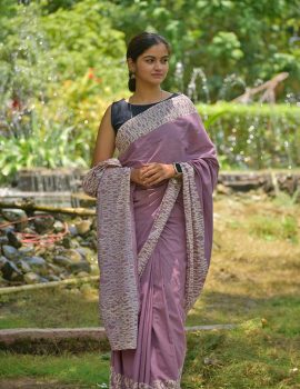 Khadi Saree Block Print