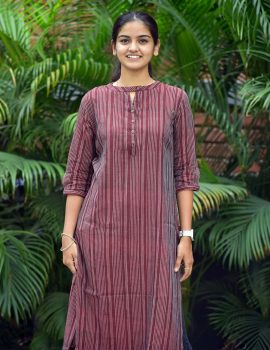 Red Color Khadi Kurti