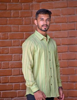 Green Khadi Shirt