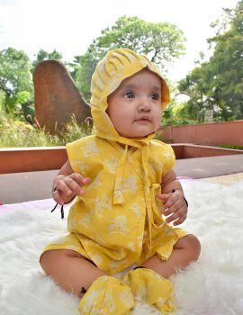 Block Print Yellow Kids Set