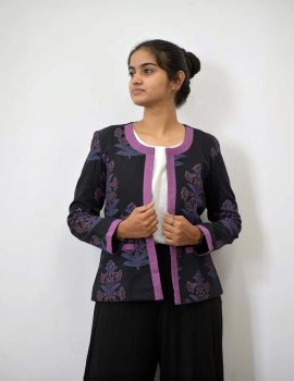 Block Print Formal Khadi Jacket