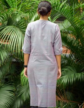 Blue khadi Kurti