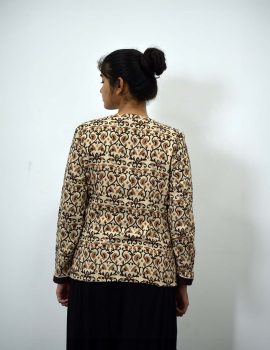 Block Print Formal Khadi Jacket