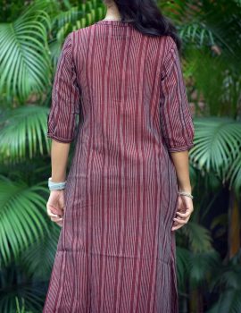 Red Color Khadi Kurti