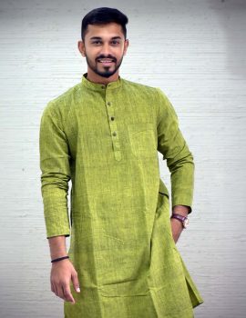 Green Khadi Kurta