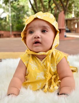 Block Print Yellow Kids Set