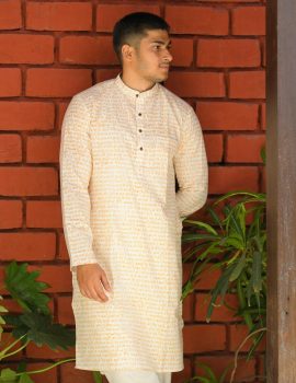 Block Printed Khadi Kurta
