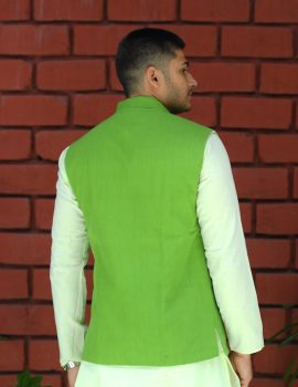 Green Khadi Jacket