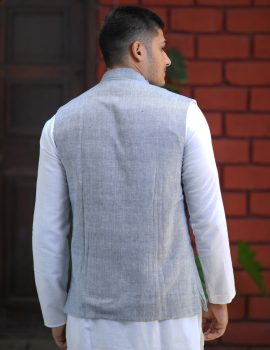 Grey Khadi Jacket