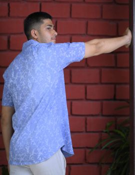 Warli Print Khadi Shirt