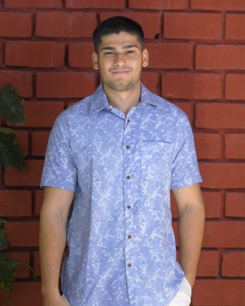 Warli Print Khadi Shirt