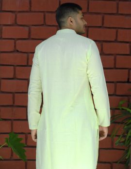 Pastel Elegant Khadi Kurta