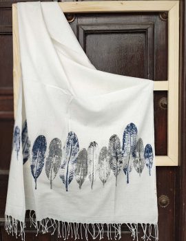 Ink Veins Khadi Scarf