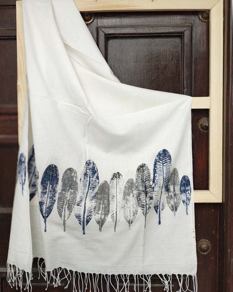 Ink Veins Khadi Scarf