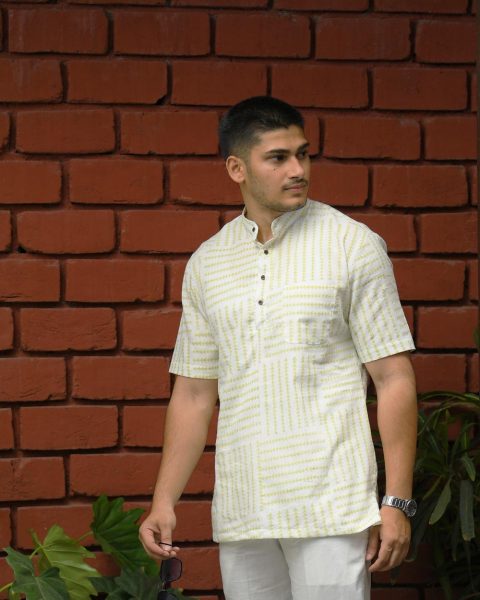Classic Khadi Short Kurta