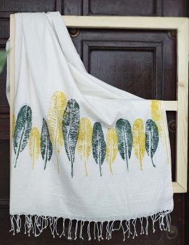 Khadi monoprint scarf