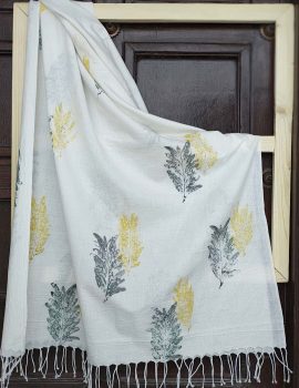 Raw Leaf Khadi Scarf