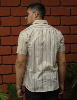 Striped Casual Khadi Shirt