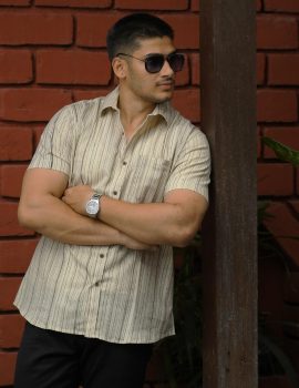 Striped Casual Khadi Shirt