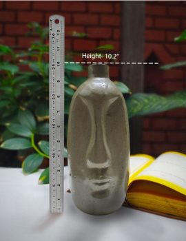 Abstract Face Handcrafted Vessel