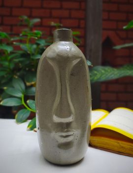 Abstract Face Handcrafted Vessel