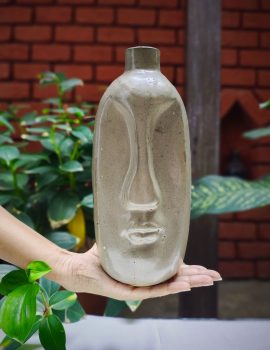 Abstract Face Handcrafted Vessel