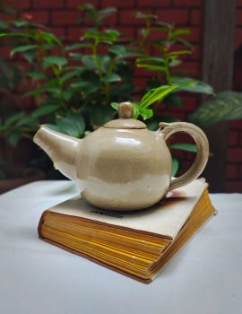 Handcrafted Beige Teapot