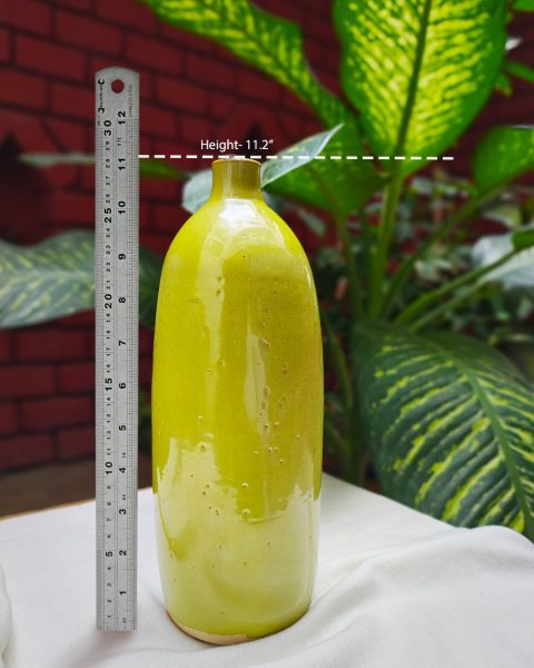 Glossy green vase