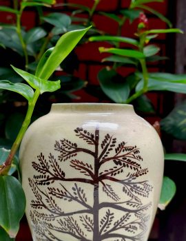 Hand drawn tree vase