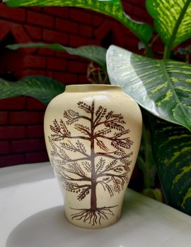 Hand drawn tree vase