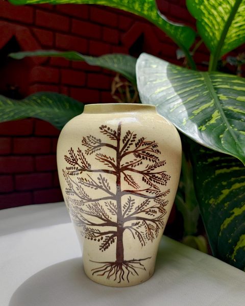 Hand drawn tree vase