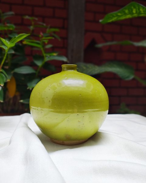 Lime Green Handcrafted Sphere