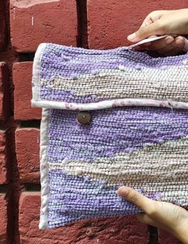 Upcycled Laptop Cover (Purple)