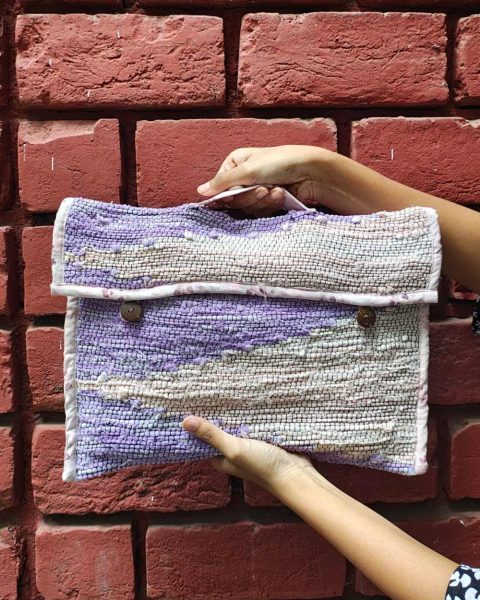 Upcycled Laptop Cover (Purple)