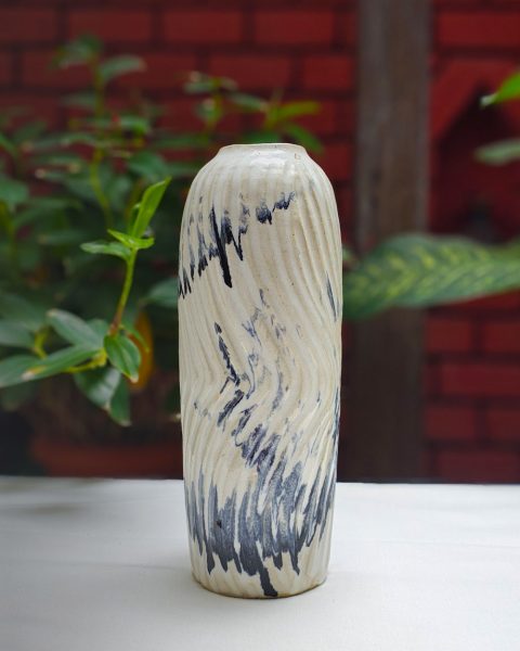 Vertical Swirl handcrafted Vase
