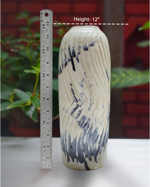 Vertical Swirl handcrafted Vase