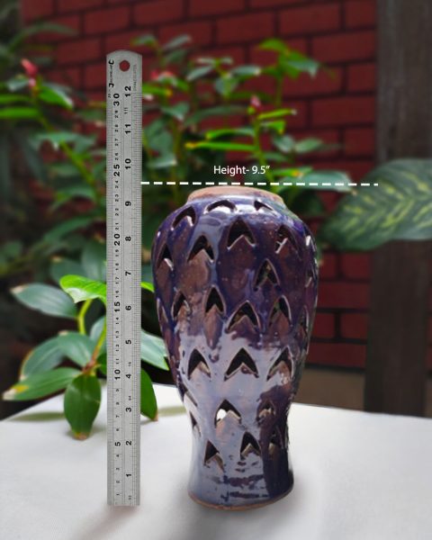 Blue Cutout Lantern