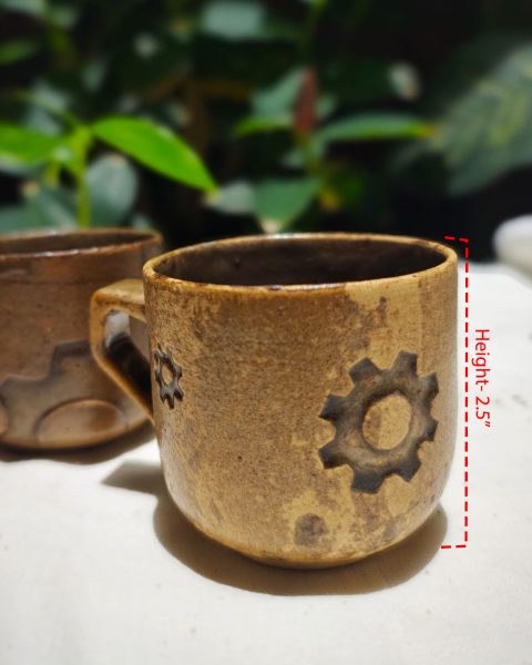 Gear Motif cups