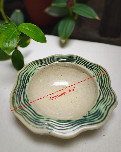 Wavescape Serving Bowl