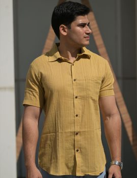 Mustard Classic Khadi Shirt