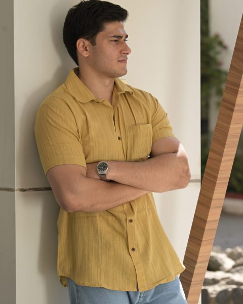 Mustard Classic Khadi Shirt
