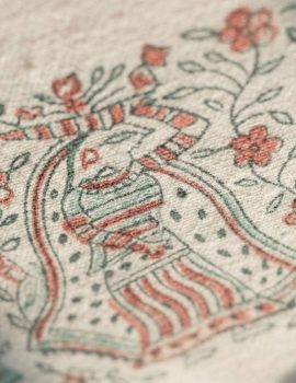 Printed Border Khadi Towel