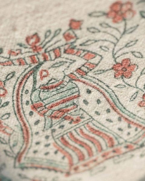 Printed Border Khadi Towel